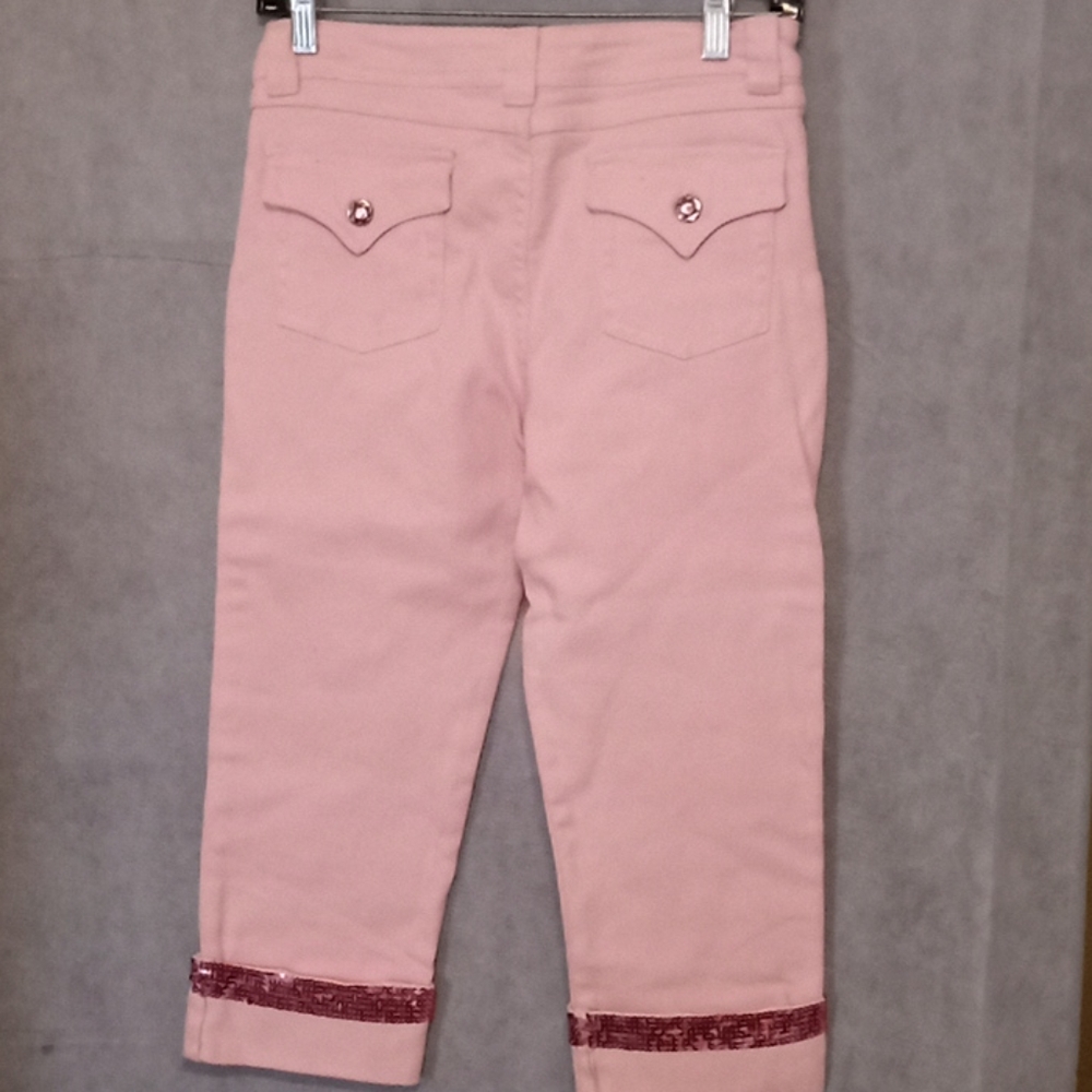 Pink sequin capri - Picture 4 of 4